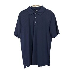 adidas Puremotion Polyester Solid Golf Polo Shirt Navy Blue Men's Medium